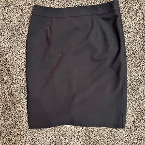 Relativity brand, elastic zip back skirt with back slit at the bottom